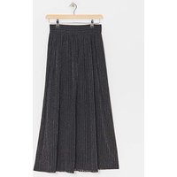 Knitted Glitter Stripe Maxi Skirt