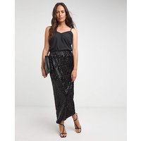 Sequin Column Midaxi Skirt JD Williams