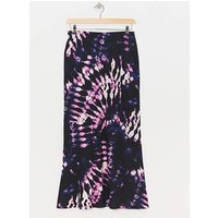 Slinky Jersey Maxi Slip Skirt Abstract Floral
