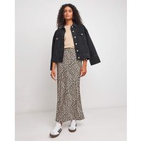 Slinky Jersey Bias Maxi Skirt Animal Print