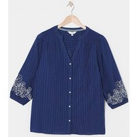 Embroidered Sleeve Blouse