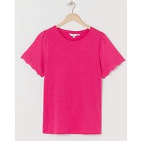 Broderie Sleeve T Shirt