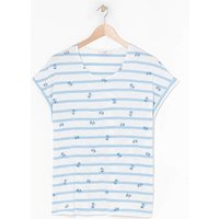 Embroidered Stripe T Shirt