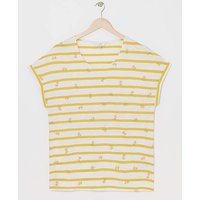 Embroidered Stripe T Shirt