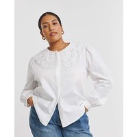 Broderie Collared Blouse