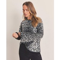 Simply Leopard Printed Sequin Blouse Leopard