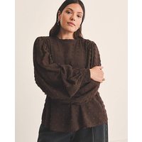 BeDobby Exaggerated Sleeve Blouse