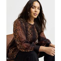 Puff Sleeve Shirred Top