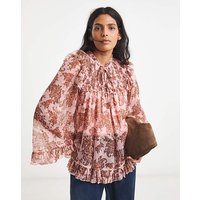 Chiffon Yoke Detail Blouse