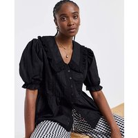 V Neck Collar Blouse