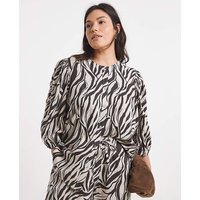 Puff Sleeve Button Down Linen Top
