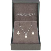 Simply Silver Freshwater Pearl Set at Simply Be Catalogue Store Simply Silver Freshwater Pearl Set.