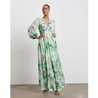 Maxi Volume Dress Coloured Floral