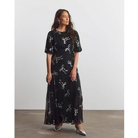 Joanna Hope Lurex Bow Dress BOW Print