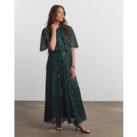 Sequin Tassle Dress Teal