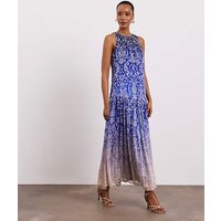 Printed Halter Neck Dress Print