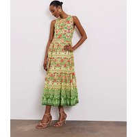 Printed Tiered Dress Coloured Floral