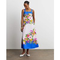 Printed Cotton Prom Dress Coloured Floral