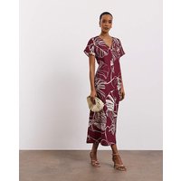 Printed Column Dress Floral