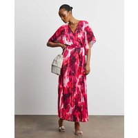 Pleated Maxi Dress Floral