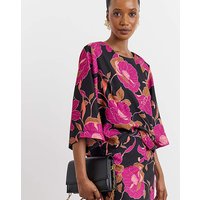 Printed Crepe Blouse Print