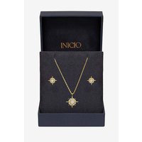 14K CZ Star Set