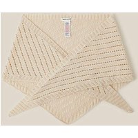 Perl Pointelle Triangle Scarf ONE
