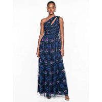 Floral One Shoulder Maxi Dress