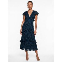 Floral Burnout Midi Dress