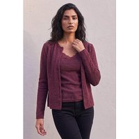 Lace Trim 2 1 Cardigan