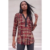 Modern Plaid Print Shirt