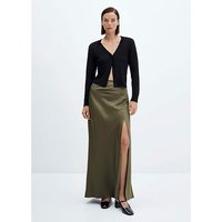 Split Satin Maxi Skirt