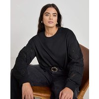 Cut Work Sweatshirt