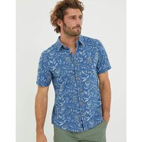 Short Sleeve Leaf Print Shirt TALL