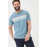 Chest Stripe TShirt Dusky TALL