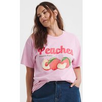 Peaches Slogan T Shirt 6 8