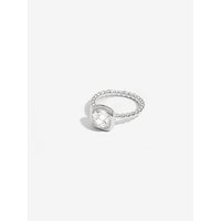 Beaded Cubic Zirconia Ring
