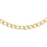9 Carat Flat Curb Chain INCH