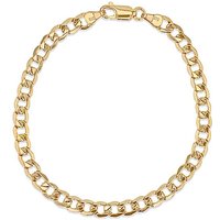 9 Carat Hollow Curb Bracelet