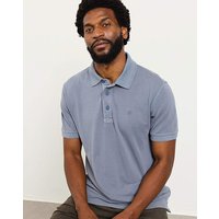 Pique Short Sleeve Polo Denim Blue