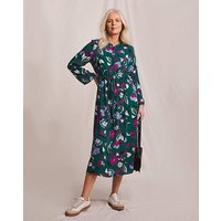 Crinkle Gathered Waist Dress