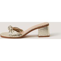 Gwen Knot Metallic Mules