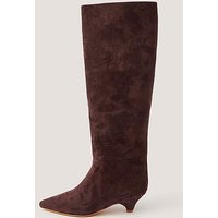 Isha Faux Suede Heeled Boots