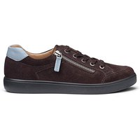 Chase II Wide Fit Deck Shoe Chocolate Blue 1 2
