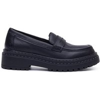 Hush Puppies Odessa Black Suede Loafers