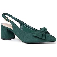 Floriana Wide Fit Shoes Forest Green