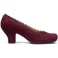 Jive Wide Fit Court Shoe Dark Cherry 1 2