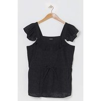 SBE Frill Sleeve Broderie Blouse