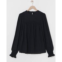 Volume Sleeve Textured Top