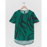 Short Sleeved Woven Top